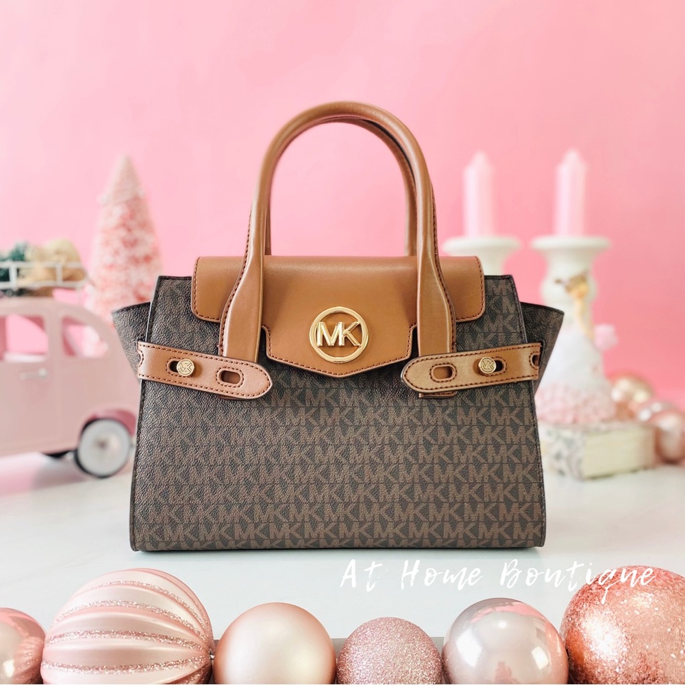 Final Sale!!! 👜 MICHAEL KORS 🌺 Carmen Medium Faux Leather Belted Satchel